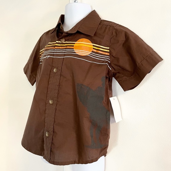 🆕Old Navy Poplin Short Sleeve Shirt 18-24 Months - Picture 2 of 7